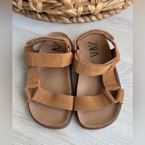 ZARA | NEW Toddler Tan Suede Sandals size 24